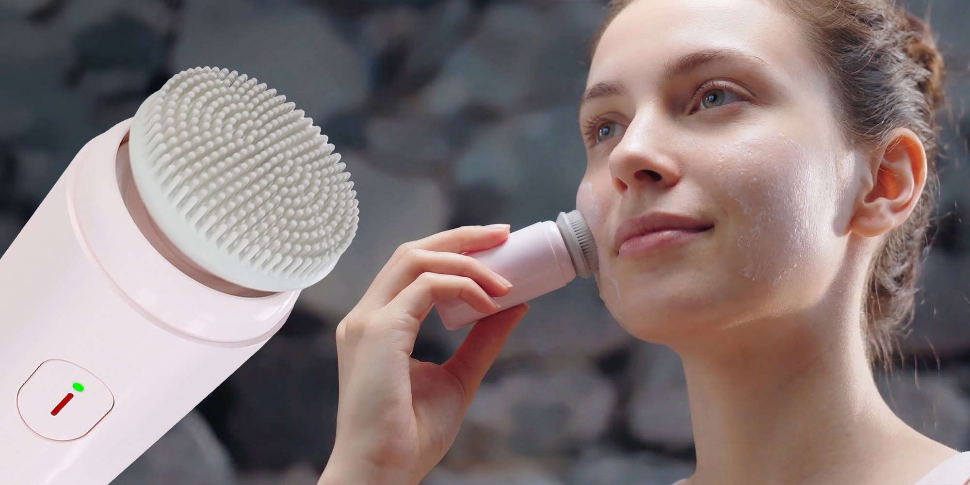 Masażer do twarzy KiCA PureClear - różowy